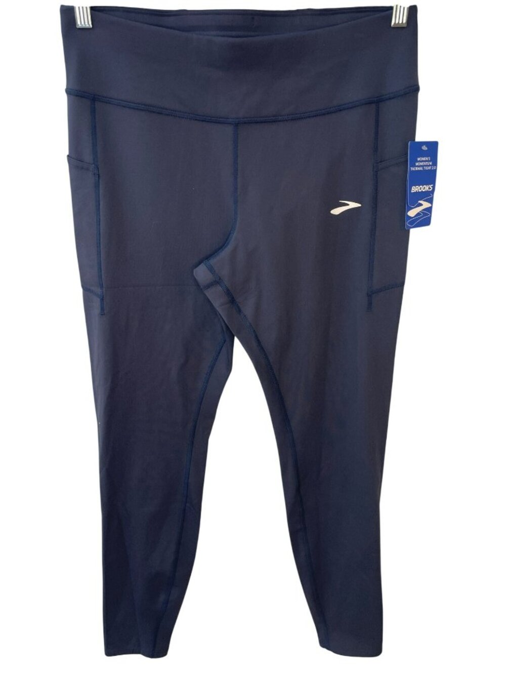 Brooks Momentum Thermal Tight 2.0 Dark Nightshadow Speed Logo Wmn's Sz L $110NWT
